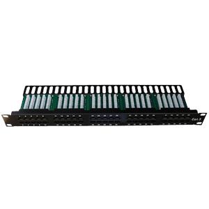 DATACOM Patch panel ISDN 50p.1U Integrovaný BLACK, 19"