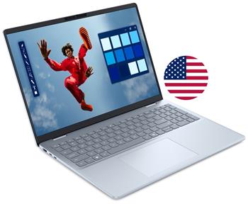 DELL 16 Plus DB16250/ Ultra 9 288V/ 32GB/ 1TB SSD/ 16" 2.5K mini LED dotykový/FPR/ US KB/W11Pro/modrý/3Y PS NBD on-site