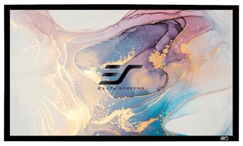 ELITE SCREENS plátno v pevném rámu 100" (254cm)/ 16:9/ 124,5×221,4cm/ gain 1.1/ rám černý 6cm