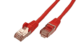 FTP patchkabel kat. 5e, 3m, červený