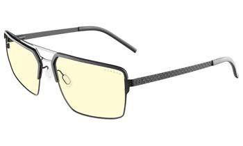 GUNNAR kancelářske/herní brýle PINNACLES ONYX-SILVER jantarová skla BLF 65 GUNNAR focus