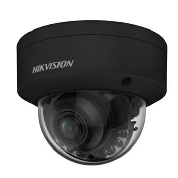 Hikvision 6MPix IP Dome Hybrid ColorVu AcuSense kamera; LED/IR 40m, WDR 130dB, Audio, Alarm, IP67, IK10, čern