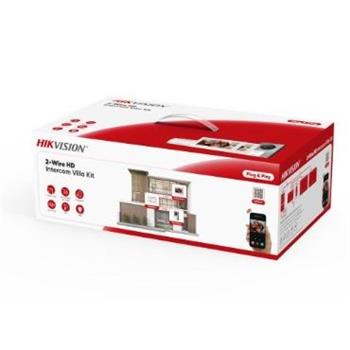 Hikvision Přednastavený kit videotelefonu, 2-drát HD, 2x bytový monitor+dveřní stanice+zdroj