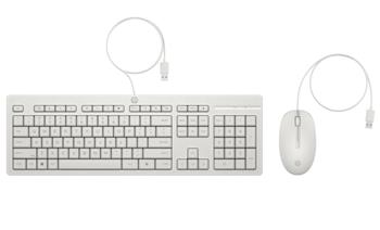 HP 225 Kabelová myš a klávesnice Cashmere White
