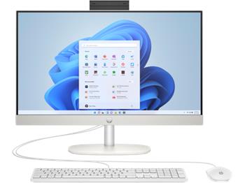 HP AIO 24-cr0002nc/24'' IPS FHD AG/Ryzen 5 7520U/16GB LP/512GB SSD/AMD Graphics/5xUSB/1xHDMI/RJ45/90W/2y/WIN 11 Home/Wh