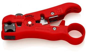 Knipex, 16 60 06 SB, Odizolovací nástroj na koaxiální a datové kabely