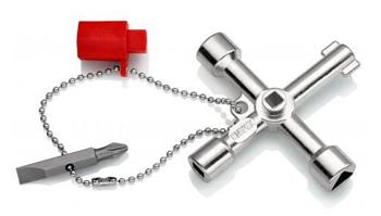 Knipex, Klíč na rozvodné skříně, Pro běžné skříně a systémy zavírání, 00 11 03