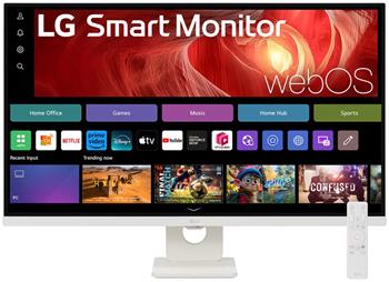 LG monitor 32U721SA-W 31.5"/ 3840x2160/ 5ms/ IPS/ 300cd/m2/ 60Hz/ HDMI/ USB-C/ 1000:1/ DCI-P3 95%/ webOS 24