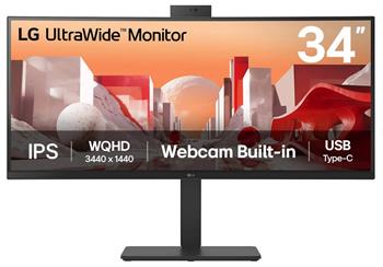 LG monitor 34BA85QE IPS 34" QHD zakřivený /3440x1440 /21:9/300 cd/m2/5ms/HDMI/DP/USB-C/60Hz/HDR10/ OnScreen Control