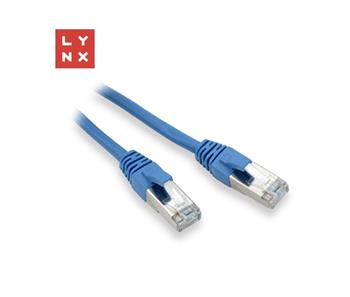 LYNX FTP patch kabel Cat5e PVC, CCA, 2m, modrý