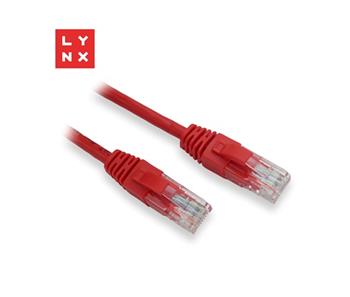 LYNX UTP patch kabel Cat5e, PVC, CCA, 20m, červený