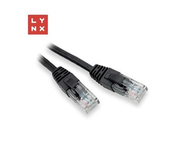 LYNX UTP patch kabel Cat5e, PVC, CCA, 7m, černý
