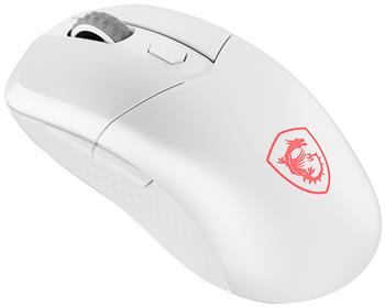 MSI herní myš VERSA 300 Wireless White/ bezdrátová/ 8.000 dpi/ 2,4GHz/ BT5.3/ USB/ RGB podsvícení/ 6 tlačítek/ bílá