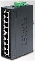 Planet switch IGS-801M, 8X 1000BASE-T, DIN, IP30, -10 AŽ 60°C, ESD+EFT DO 6KV, WEB/SNMP, VLAN, STP