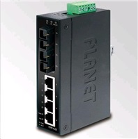 Planet switch ISW-621, průmysl.verze 4x10/100+2x100BaseFX (SC) MM 2km, DIN, IP30, -10 až 60°C, 12-48V