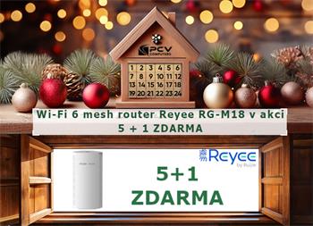 Reyee RG-M18 1800M Wi-Fi 6 Dual-band Gigabit Mesh Router 5 + 1 ZDARMA