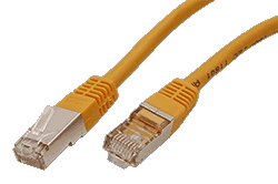 S/FTP patchkabel kat. 6, 1,5m, žlutý