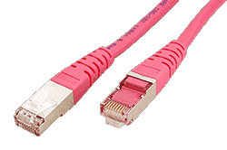 S/FTP patchkabel kat. 6, 5m, růžový