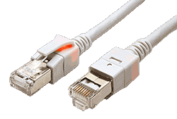 S/FTP patchkabel kat.6, 5m, se světelnou identifikací, šedý