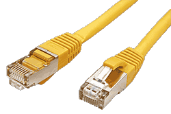 S/FTP patchkabel kat. 6, LSOH, 10m, žlutý