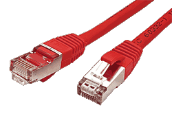 S/FTP patchkabel kat. 6, LSOH, 2m, červený