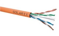 Solarix - instalační kabel UTP, Cat6, drát, LSOHFR, cívka 500m