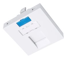 Solarix - modul French style 45 x 45mm pro 1 keystone úhlový bílý