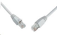Solarix - patch kabel CAT5E SFTP PVC 0,5m šedý snag proof