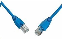 Solarix - patch kabel CAT5E SFTP PVC 15m modrý