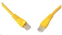 Solarix - patch kabel CAT6 UTP PVC 0,5m žlutý snag proof