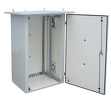 Solarix - rack termoizolovaný LC-07, 15U 700x400, RAL 7035 s vent. pravá bočnice