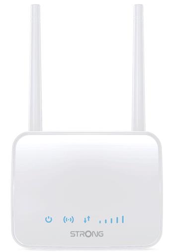 STRONG 4G LTE router 350M/ Wi-Fi standard 802.11b/g/n/ 300 Mbit/s/ 2,4GHz/ 1x LAN/ 1x SIM slot/ 2 odnímatelné antény