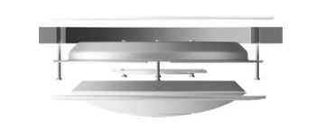 UBNT nanoHD-RCM-3, vestavný stropní držák 3-pack