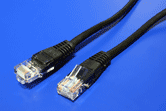 UTP patchkabel kat. 5e, 0,5m, černý