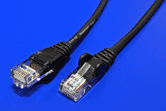 UTP patchkabel kat. 5e, 1,5m, černý