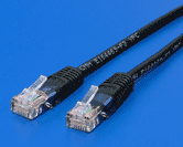 UTP patchkabel kat. 5e, 7,5m, černý