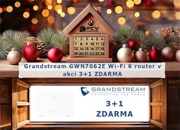 VÁNOCE - Grandstream GWN7062E Wi-Fi 6 router v akci 3+1 ZDARMA