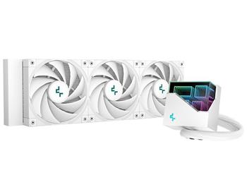 POŠKOZENÝ OBAL - DEEPCOOL vodní chladič LT720 / 3x120 mm fan / ARGB / Intel i AMD bílý