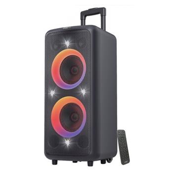 POŠKOZENÝ OBAL - FENDA F&D párty repro PA300/ trolejové/ 100W/ BT/ USB/ FM rádio/ optický vstup/ bezdrát. mikrofon/ dál