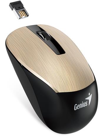 POŠKOZENÝ OBAL - GENIUS NX-7015/ 1600 dpi/ Blue-Eye senzor/ bezdrátová/ zlatá