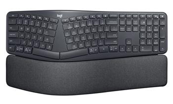 ROZBALENÉ - Logitech klávesnice ERGO K860/ Bezdrátová/ Bluetooth/ US layout/ černá