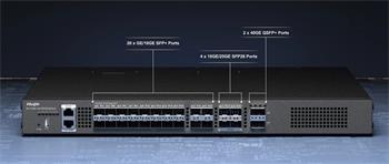 Ruijie RG-CS86-20XS4VS2QXS-D: 20-Port 10GE Layer 3 Ruijie Cloud-Managed Core/Aggregation Switch (4 x 25GE SFP28 Ports, 1