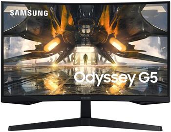 Samsung Odyssey G5/LS27AG550EUXEN/27"/VA/QHD/165Hz/1ms/Black/2R