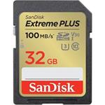 SanDisk Extreme PLUS/SDHC/32GB/UHS-I U3 / Class 10/Černá