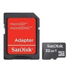 SanDisk MicroSDHC karta 32GB (Class 4) + adaptér