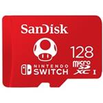 SanDisk MicroSDXC karta 128GB for Nintendo Switch (R:100/W:90 MB/s, UHS-I, V30,U3, C10, A1) licensed Product,Super Mari