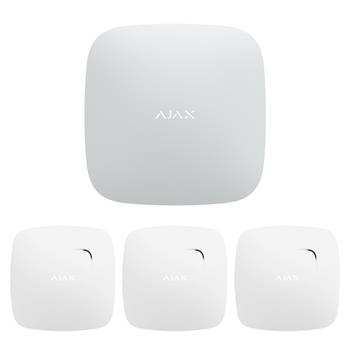 SET Ajax požární ochrana 4G, bílá