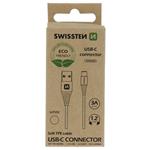 SWISSTEN DATOVÝ KABELUSB/USB-C  BÍLÝ 1,2M  (ECO BALENÍ)