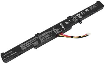 TRX baterie Asus/ 2600mAh/ pro A450E/ F450E/ F750LA/ F751/ K550D/ R751/ R752/ X450J/ X550E/ X750/ X751/ neorig.