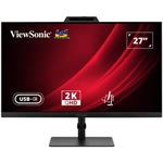ViewSonic VG2741V-2K 27" QHD SuperClear® IPS/120Hz/ HDMI, DP, 5MP Webcam, microphone, USB, USB-C 15W, repro